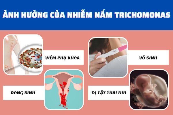 Ảnh hưởng của nhiễm nấm Trichomonas gây ra