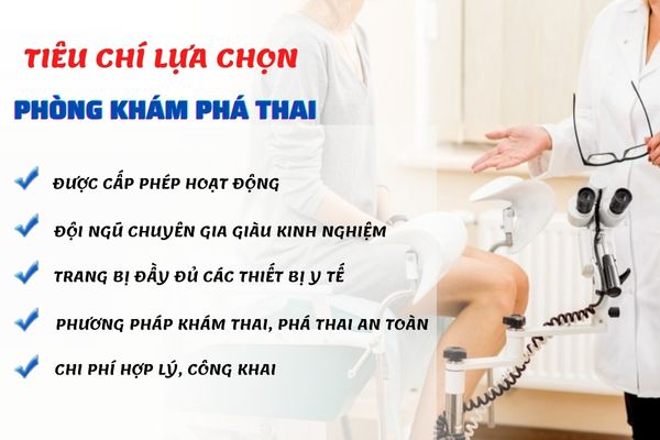 Tiêu chí lựa chọn phòng khám phá thai uy tín, chất lượng