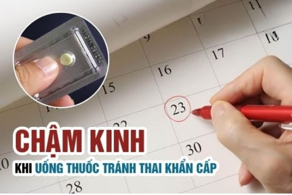 Chậm kinh nhưng không có thai do thuốc tránh thai khẩn cấp gây ra