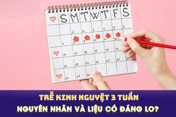 Nguyên nhân trễ kinh 3 tuần? Có đáng quan ngại không?