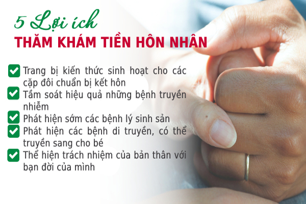 Lợi ích khi thực hiện khám tiền hôn nhân