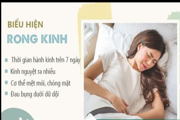 Biểu hiện chứng rong kinh