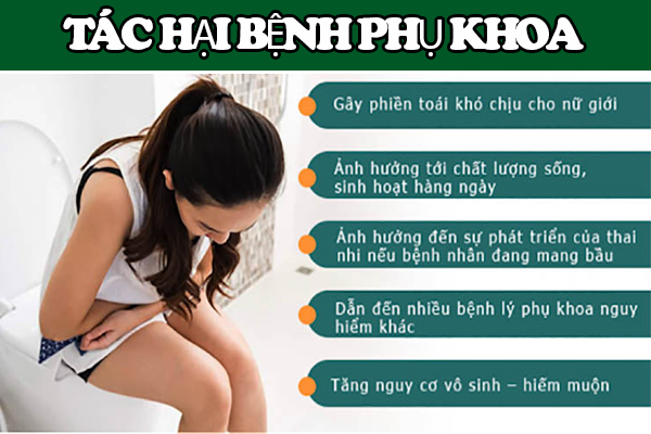 Tác hại của bệnh phụ khoa gây ra