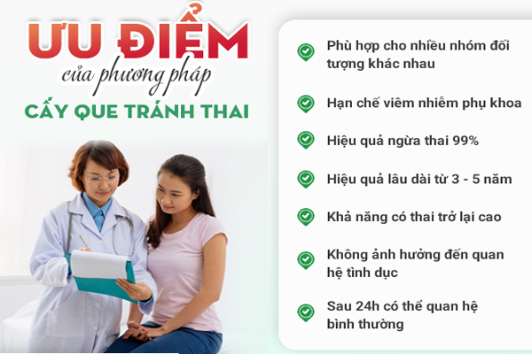 Cấy que tránh thai sở hữu nhiều ưu điểm nổi trội