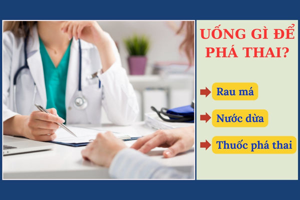Uống gì để phá thai?