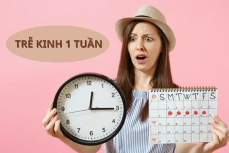 Trễ kinh 1 tuần là dấu hiệu mang thai?